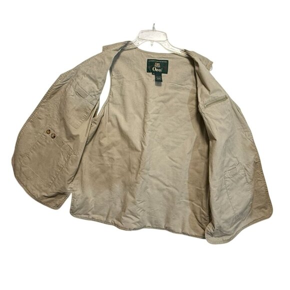 Vintage Orvis Women’s Quilted Button-Up Fishing Sports Vest Khaki‎ Tan Size M - Picture 10 of 12